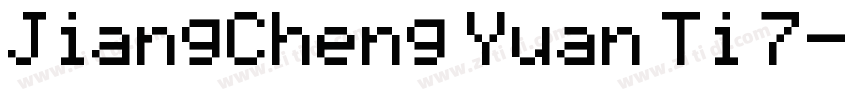 JiangCheng Yuan Ti 7字体转换